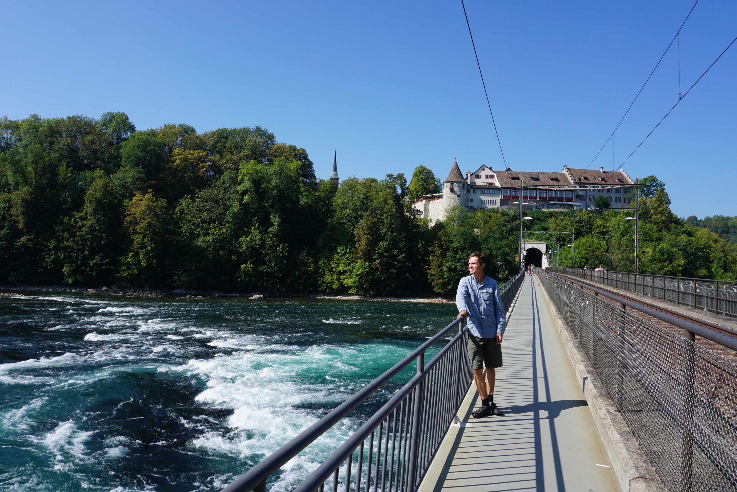 Rheinfall, and cycle touring through Switzerland