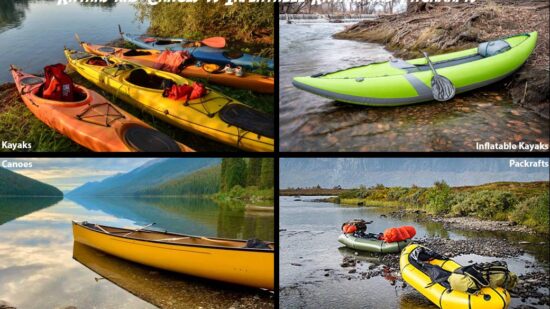 Kayaks and Canoes vs Inflatable Kayaks and Packrafts